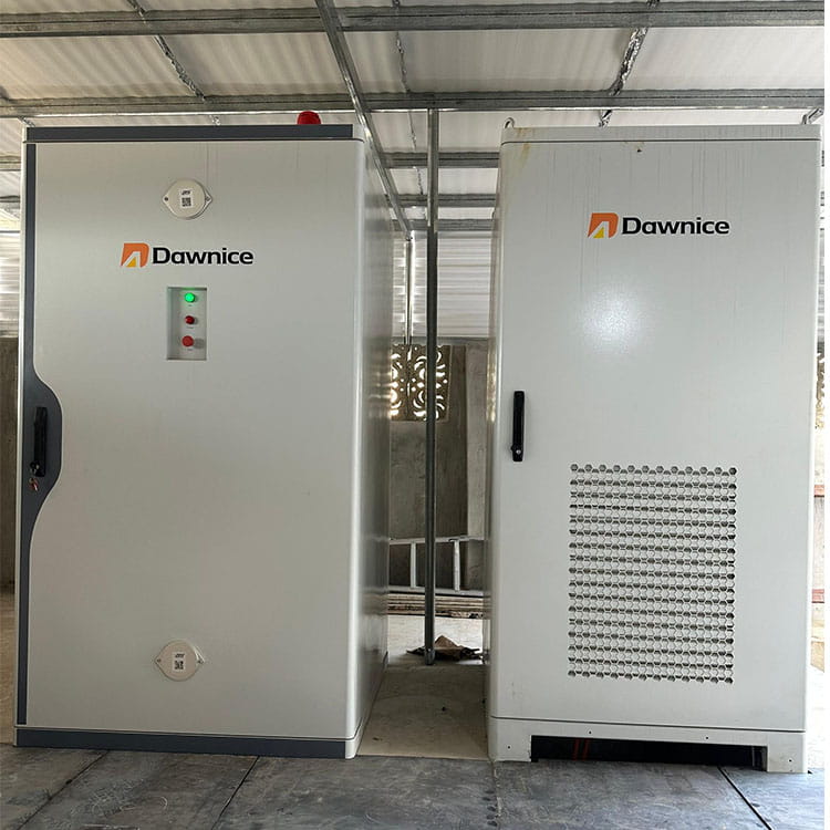 100kW commercial inverter and 200kWh battery energy storage system for industrial solar power applications