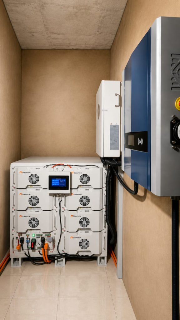 Solar inverter and lithium battery system supplied and installed by Kriscasa Power & Solar Limited